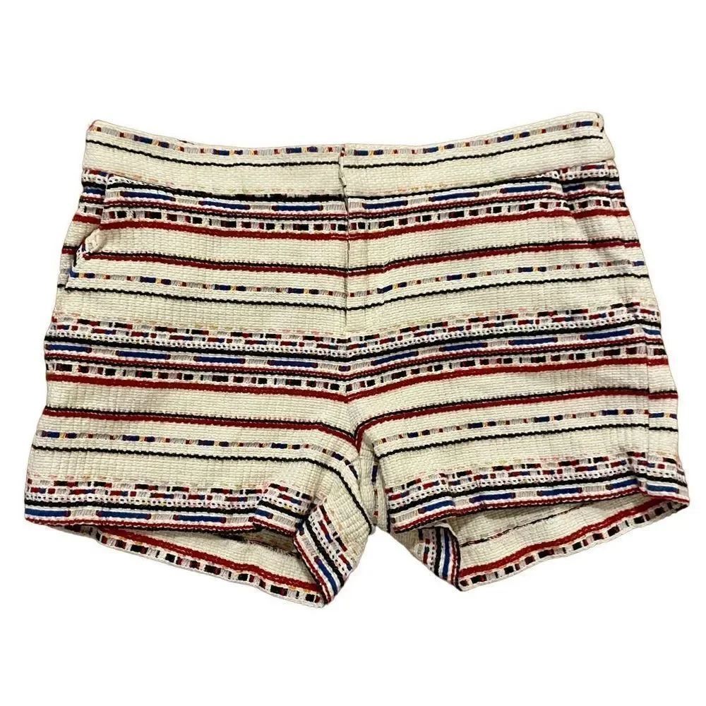 Joie white embroidered boho shorts size small
